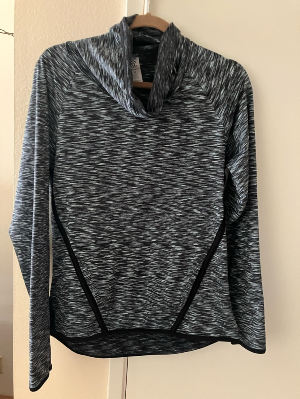 Champion Gray/Black Marled Pullover Hoodie